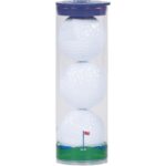 3 Ball Clear Tube with Bridgestone Golf Balls - 1