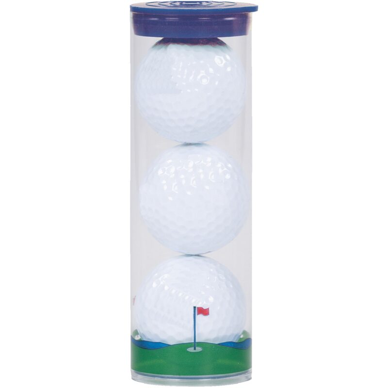 3 Ball Clear Tube with Bridgestone Golf Balls - 1