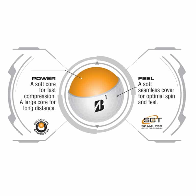 Bridgestone E 6 Soft Golf Balls - 12 Pack - 6