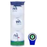 Clear Tube with 3 Bridgestone Treo Golf Balls and a Hat Clip with magnetic ball marker